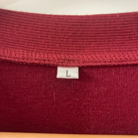 Elegant Long Sleeve Red sweater Dress - Picture 3 of 4